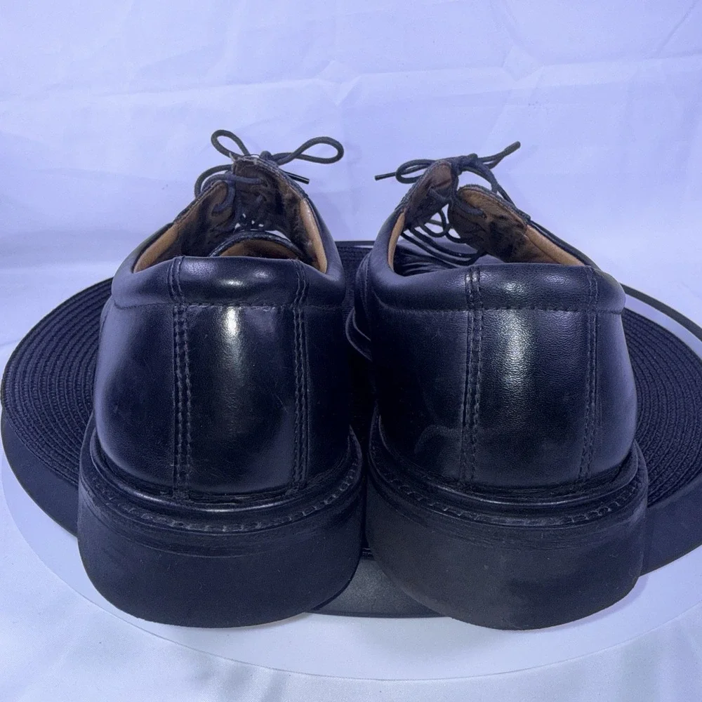 ECCO Mens Comfort Fibre System Black Shoe Size 45 Leather 11.5